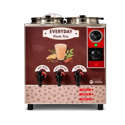 Everyday 230 V AC 10 L Stainless Steel Commercial Ginger Dum Tea & Hot Milk Dispensing Machine 2.0