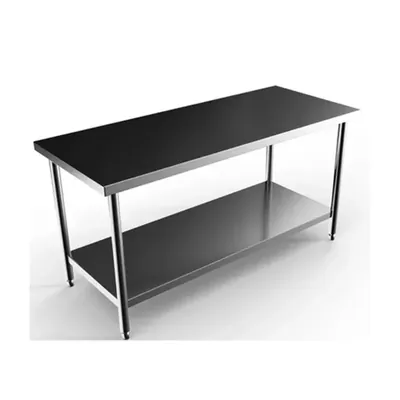 Premium Quality 45 x 26 x 34 Inches Stainless Steel 2 Shelf Work Table