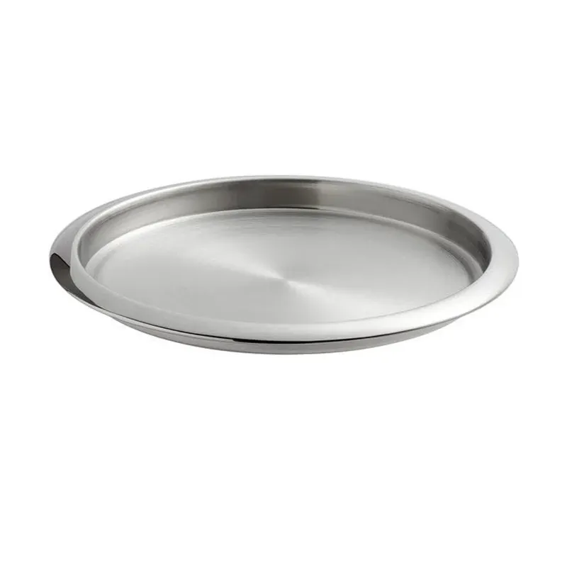 14 Inch Round Bar Tray With Stainless Steel Body (Pack of 2 Pcs)