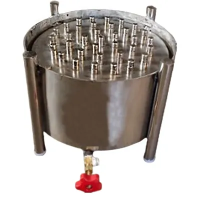 15 x 12 Inch Round Puffer Bhatti With Stainless Steel Body
