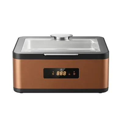 600 W 6.5 Litre Digital Rose Gold Square Commercial Chafer