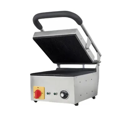 Mira Steels Commercial Stainless Steel 4 Slice Electric Operated Sandwich Griller with 7.5 x 7.5 Inch Plate Dia