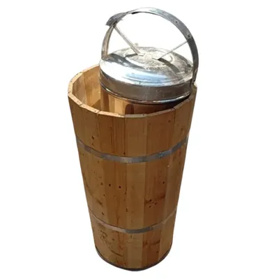 SS Heavy Duty 100 Litre Shikanji Maker with Wooden Tank