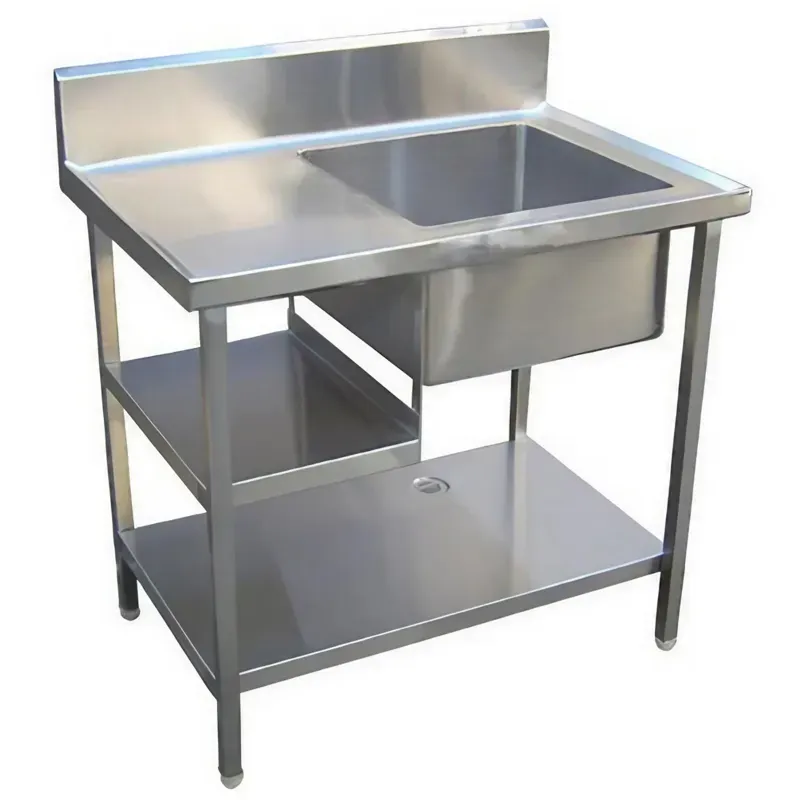 36 x 30 x 24 Inch Single Stainless Steel Sink With Undershelf Ideal for Restaurants, Hotels, Canteens, Bakeries, Kitchen