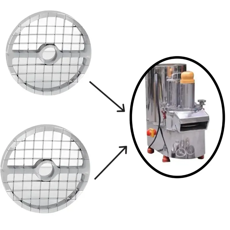Square Blade Set (10 mm and 20 mm) for Heavy Duty SS Vegetables Cutting Machine 150-200 kg/Hr Capacity with 1 HP Motor