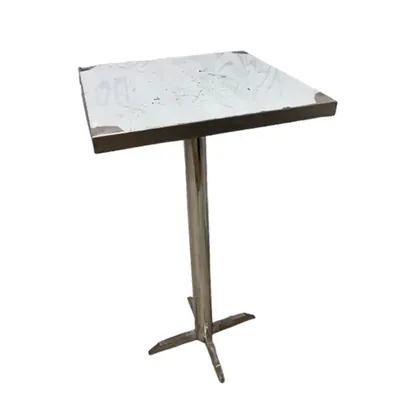 SS 24 Inch (60.96 Cm) Square Standing Table