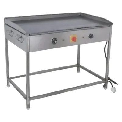 Stand Type Electric Dosa Bhatti Stainless Steel 15 x 34 x 32 Inch 10 mm Plate Thickness, 4.5 kW