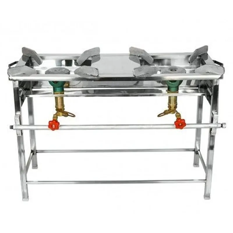 Stand Type 30 x 12 x 30 Inch Double Burner High Flame Gas Bhatti With Stainless Steel Body