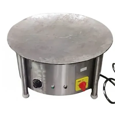 16 Inch Electric Operated Stainless Steel Pav Bhaji Tawa, with 3 mm Plate Thickness