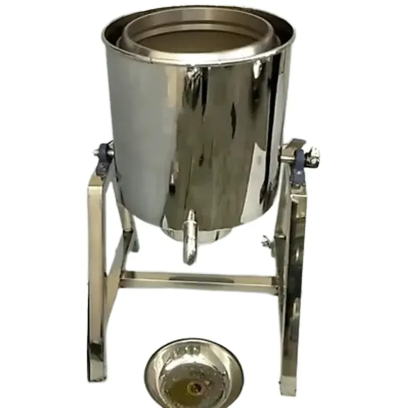 30 kg Stainless Steel Tilting Chips Oil Dryer Machine, 1.5 HP Motor
