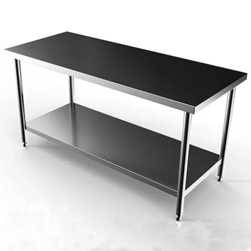 SS 60 x 24 x 34 Inch Kitchen Working Table Including Under Shelf