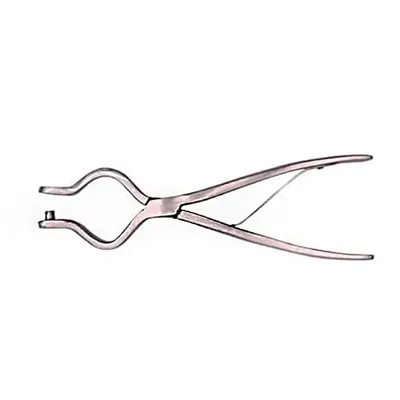 Stainless Steel Veterinary Nose Ring Punching Pliers For Bulls & Cows, 25 cm