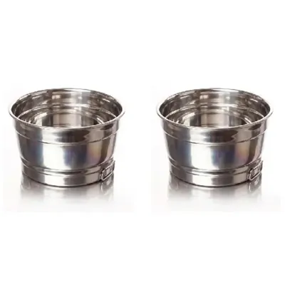 Pack of 2 Rust Proof Welding Tub (Size no. 18) for Hotel Buffets & Hospitality Suites