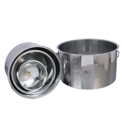 2 mm Thick 430 Stainless Steel Cooking Tope Cookware Set with Lid Size 42 Pack of 2