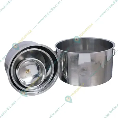 2 mm Thick 430 Stainless Steel Cooking Tope Cookware Set with Lid Size 44 Pack of 2