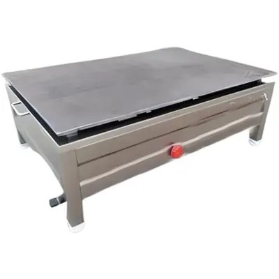 18 x 30 x 30 Inch Single Knob Dosa Bhatti with 8 mm Tawa, Stainless Steel Body