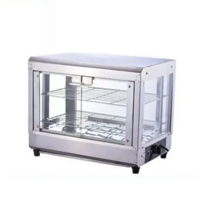 HOTLINE PLUS 50 Litre Era Deluxe Hot Showcase with 2 Stainless Steel Rack and SS Body for Shop, Bakeries and Restaurant