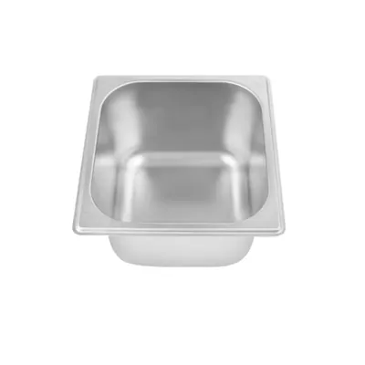 200 mm GN 8/8 Ice Cream Pan SS304 Square Corner Without Lid (Pack-2)
