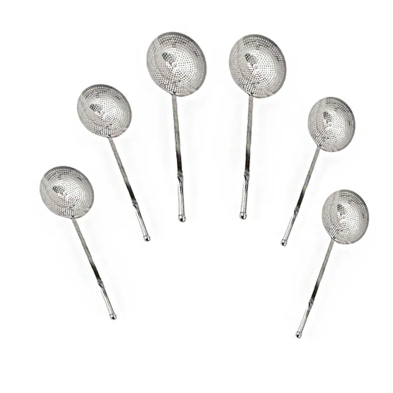 Mira Steels Steel Pack of 6 Jhara with 10 Inch Dia Size and Stainless Steel Body for Industrial Food Processing