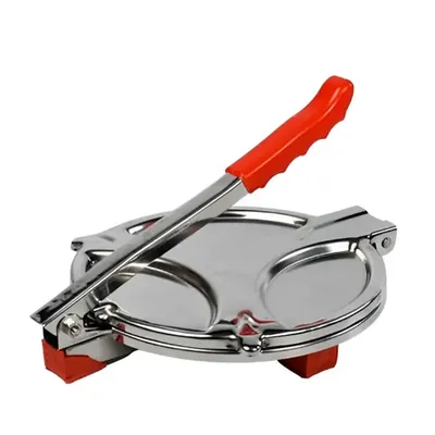 Manual Stainless Steel Puri/Roti Press Machine With Handle, Diameter 7 Inch, Stainless Steel Body