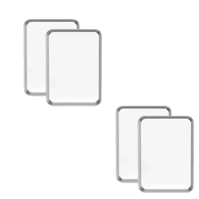 Premium 4pcs, 10 x 8 Inch Stainless Steel-304 Shallow Tray