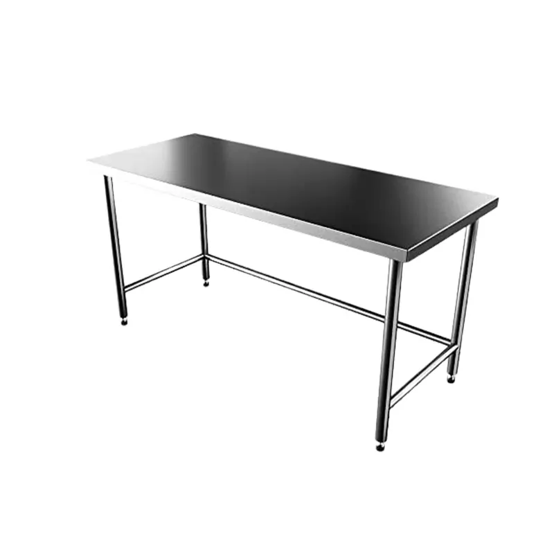AAYAS INTERNATIONAL Stainless Steel Food Prep and Utility Use Work Table Without Under Shelf (44 x 24 x 34 Inch)