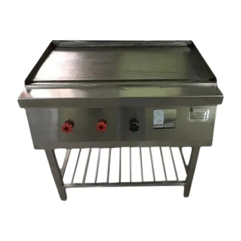 SS 18 x 24 Inch Stand Type Dosa Bhatti with Oil Extract Tray and Pilot Burner