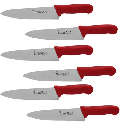 Smart Chef (SC0203) Stainless Steel Chef Knife, 10 Inch Blade with Ergonomic Handle (6 pcs) for Chopping & Prep Work
