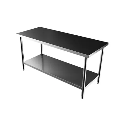 AAYAS INTERNATIONAL Food Prep and Commercial Utility Rectangular Work Table with Under Shelf (44 x 24 x 34 Inch)
