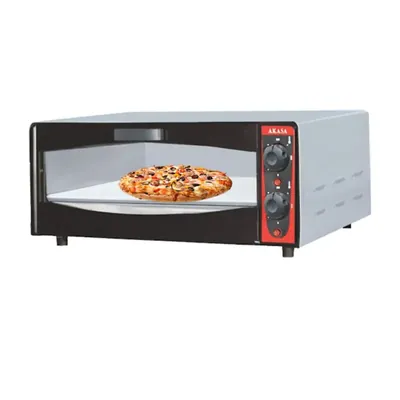 AKASA PO 112 STN Stone Pizza Oven 12 x 12 Inch Deck Size, 1600 W