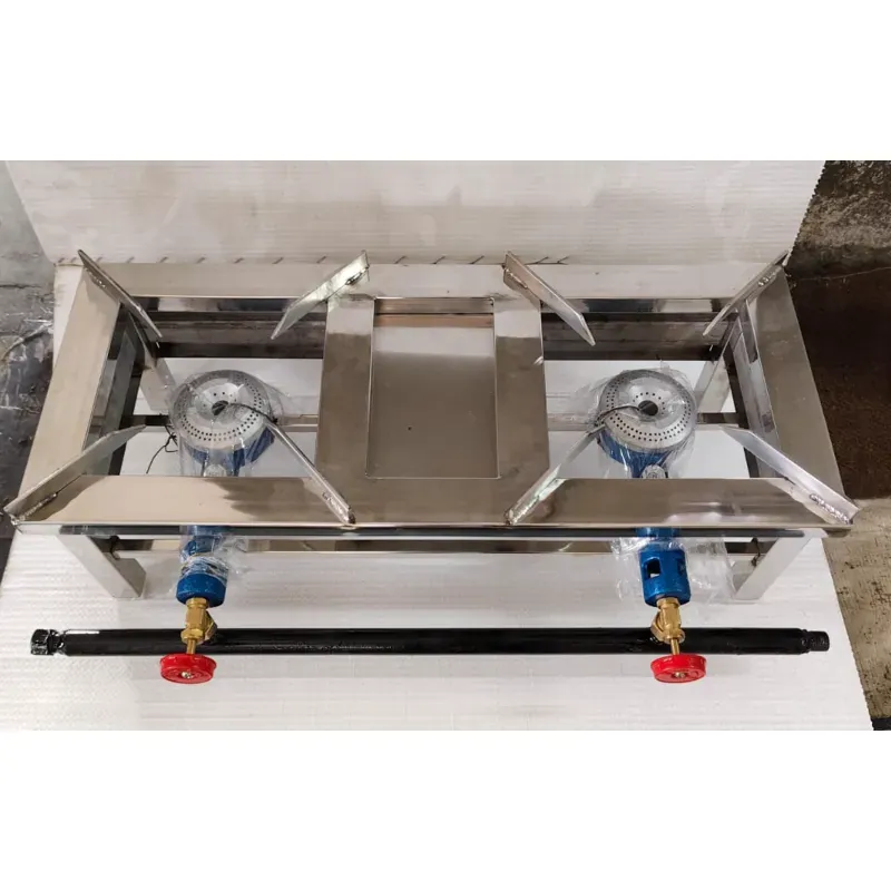 10 x 24 Inch Stove Chulha with 2 Burner for Cooking Purposes