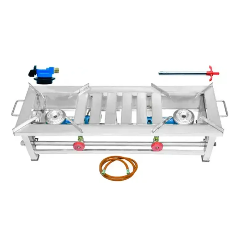 15 x 36 x 10 Inch Gas Bhatti with Regulator 25 x 3/8 Size, 5 ft Tube and 12 Inch Gas Lighter for Commercial Use