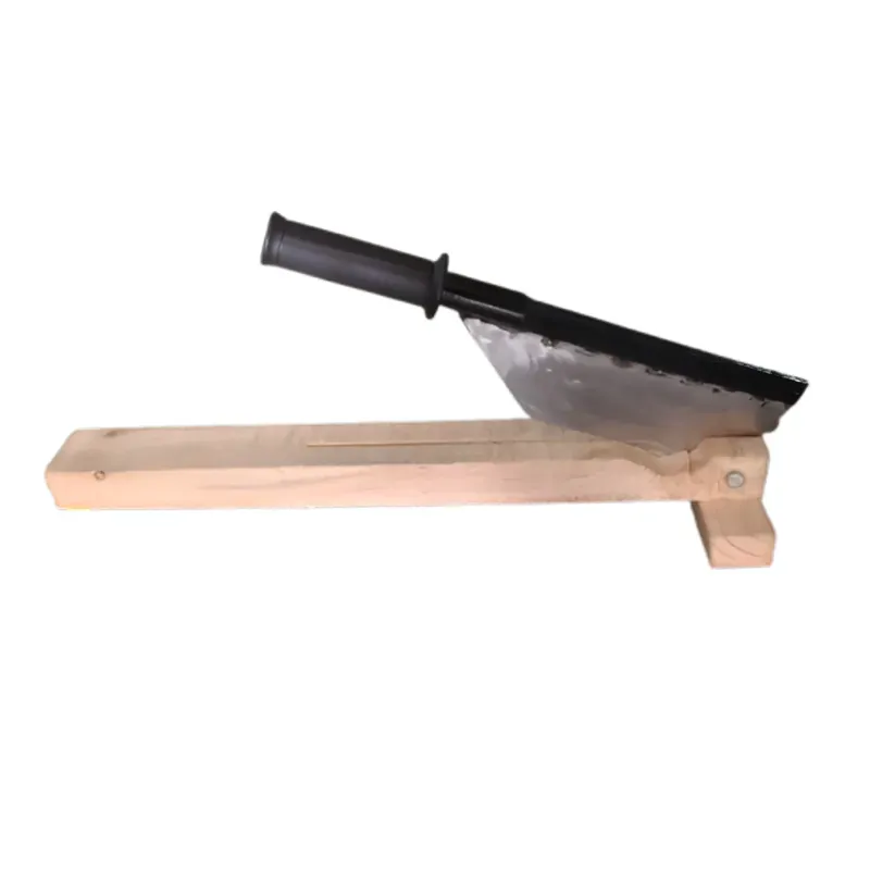 Manual Sugarcane Bud Cutter with Wooden Base (Weight 2.6 kg)