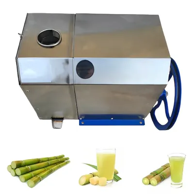 Commercial Manual Sugarcane Juicer Machine, Stainless Steel Body, 30 kg/hr, Diameter 73 mm