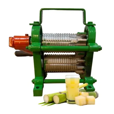 Domestic Hand Operated Mini Sugarcane Juice Machine With Double Cast Iron Rollers, 230 x 145 x 230, 340 mm
