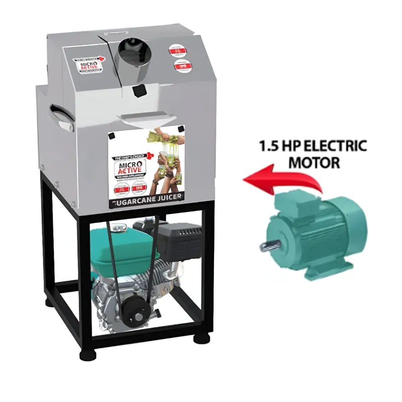 MICROACTIVE 1.5 HP Sugarcane Juice Machine Electric Motor and Without Engine