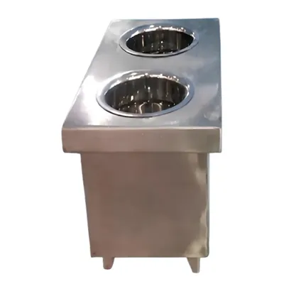 Mira Steels Steel 2 Pot Superior Spoon Sterilizer with Stainless Steel Body