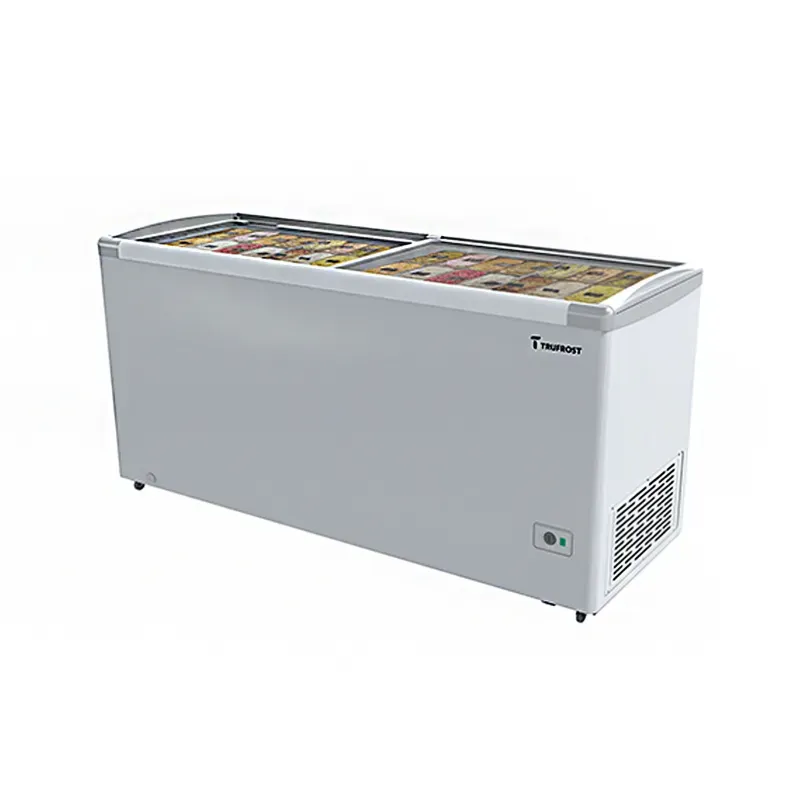 TRUFROST GT 500 Premia Flat Glass Freezer With 445 L Storage Capacity for Hypermarkets and Supermarkets