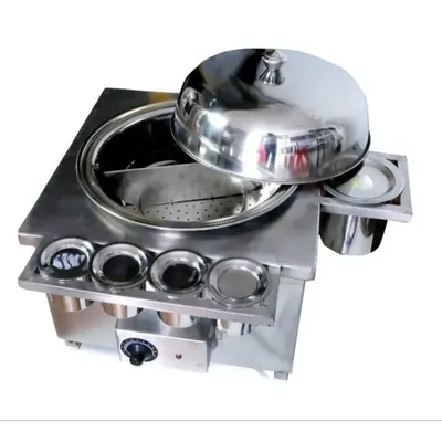 Superior Electric 5 Litre Sweet Corn Making Machine with 5 GN Pans, Stainless Steel Body