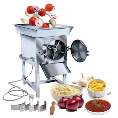 Commercial 700 kg/hr Gravy Machine with 7 HP Three Phase Motor, For Garlic, Ginger, Chilies, Tomatoes, Onions, Etc