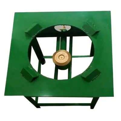 Cast Iron Table Top 18 x 18 Inch Gas (Bhatti) Stove For high-heat, bulk cooking in Indian kitchens