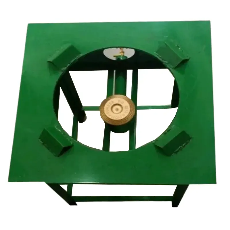 Cast Iron Table Top 18 x 18 Inch Gas (Bhatti) Stove For high-heat, bulk cooking in Indian kitchens