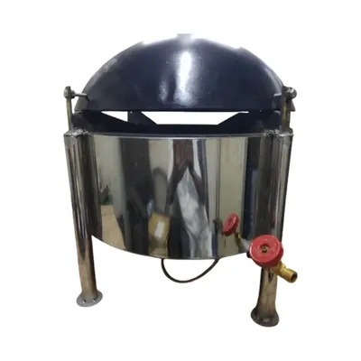Table Top Rumali Roti Gas Burner Range With Kadai, Height 30 Inch, 16 x 16 x 30 Inch