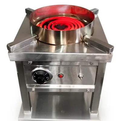 Heavy Duty 2 kW Electric Single Chulha Stainless Steel Table Top Commercial Cooking Stove