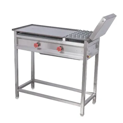 30 x 17 x 30 Inch Standing Type Chapati (Roti) Jointless Tawa Bhatti With 2 Knob (Model : Platinum)
