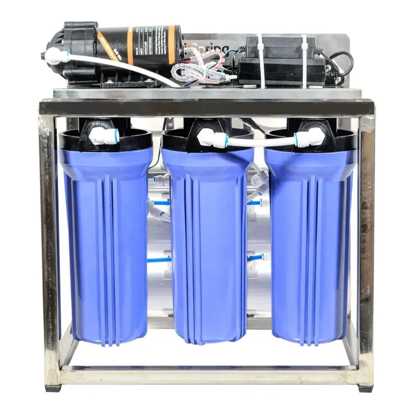 Shapure SS Commercial 25 LPH Single Pump Full Automatic Water Purifier with TDS Adjuster (Blue)