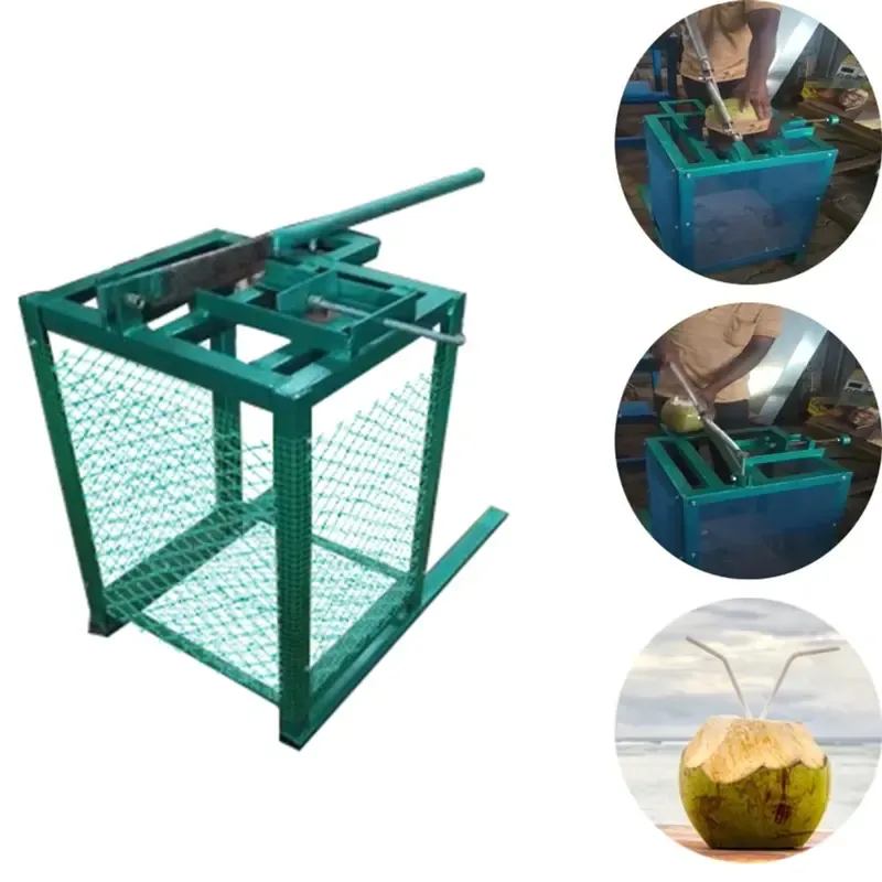 Tender Coconut Cutting Machine with Storage Rack, 16 Inch, Manual