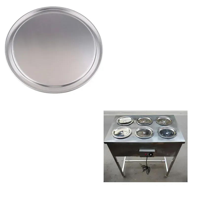 Pack of 6 SS Lid for Heavy Duty Pot Electric Bain Marie For Buffet Purpose