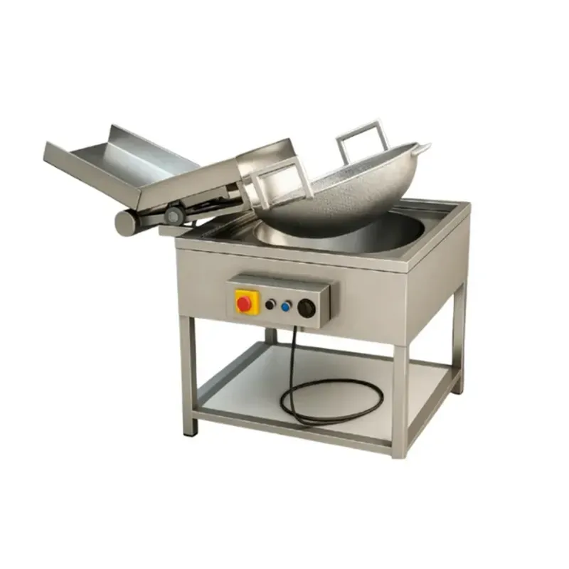 Gorek Stainless Steel 18 Inch Electric Kadai Machine With Tilting System for Bulk Frying