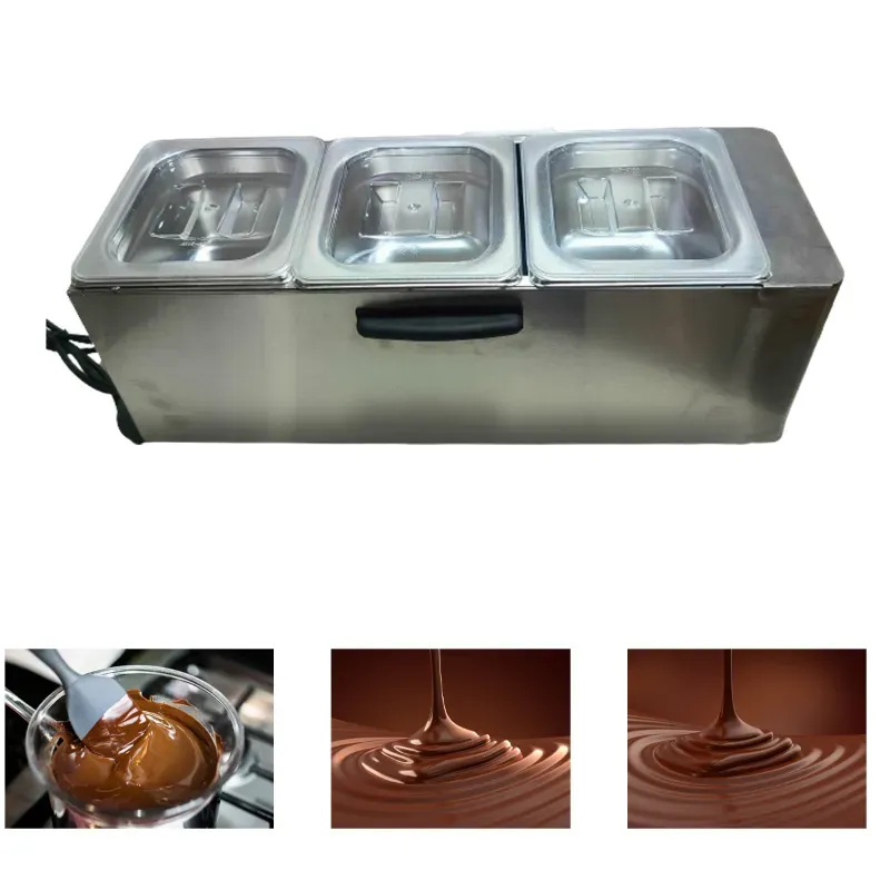 AKASA CM 15 TRPL Triple Container Chocolate Melter, 400 W